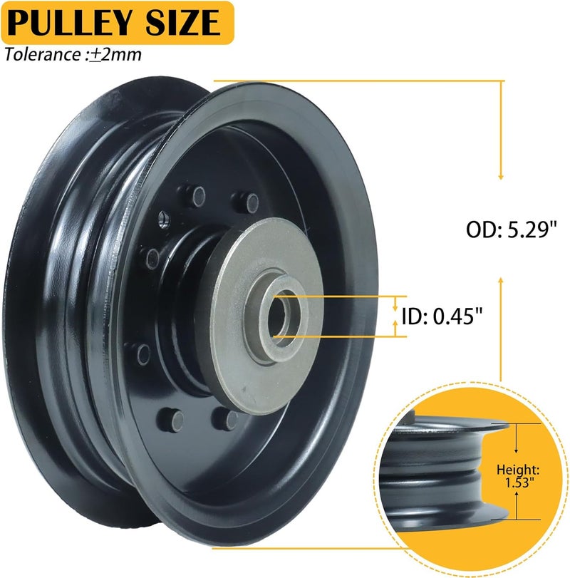 BOSFLAG 532196106 Idler Pulley with 532196104 Idler Pulley Replaces 532197379 Idler Pulley, 532196104, 532197380 Idler Pulley 197380 197379 - Image 3